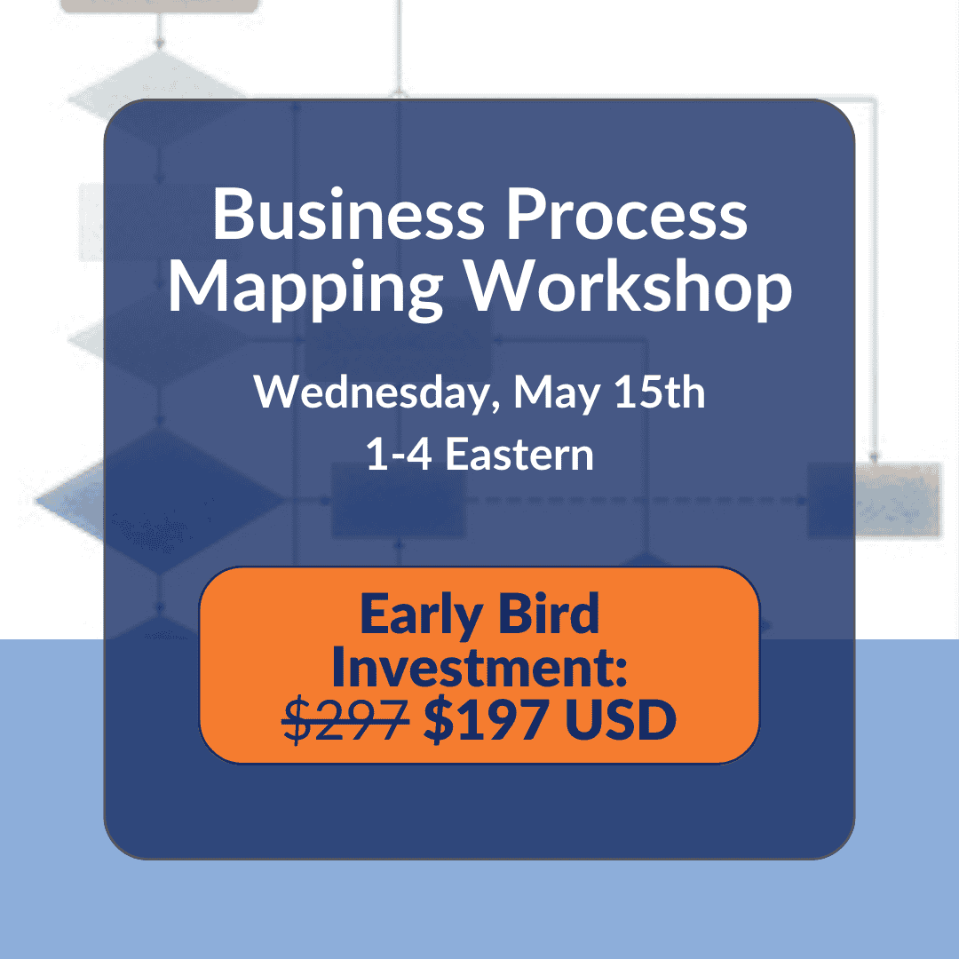 Business Process Mapping Workshop - Early Bird 2