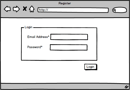Simple mock-up with very few details to spark a conversation